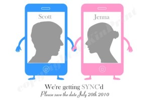 His and Hers iPhone Save the Dates